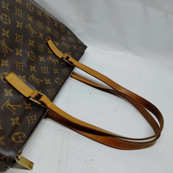 AUTHENTIC Louis Vuitton Shoulder Bag  Cabas Mezzo Brown Monogram - Picture 4 of 16
